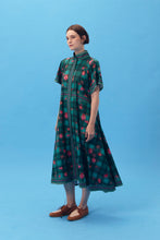 PURANA X AFGANIAL - MAXI SHIRT DRESS TARTAN - EMERALD