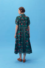 PURANA X AFGANIAL - MAXI SHIRT DRESS TARTAN - EMERALD