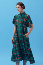 PURANA X AFGANIAL - MAXI SHIRT DRESS TARTAN - EMERALD