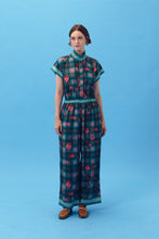 PURANA X AFGANIAL - JUMPSUIT TARTAN TEAL
