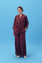 PURANA X AFGANIAL - LONGSLEEVE DRAPED TOP MAROON