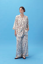 PURANA X AFGANIAL - LONGSLEEVE DRAPED TOP STRIPES WHITE
