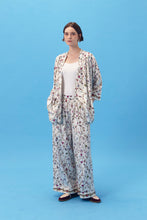 PURANA X AFGANIAL - LONGSLEEVE DRAPED TOP STRIPES WHITE