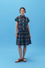 PURANA X AFGANIAL - MINI DRESS TARTAN TEAL