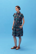 PURANA X AFGANIAL - MINI DRESS TARTAN TEAL