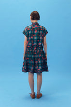 PURANA X AFGANIAL - MINI DRESS TARTAN TEAL