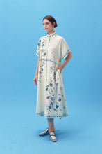 PURANA X AFGANIAL - MAXI SHIRT DRESS STRIPES BLUE