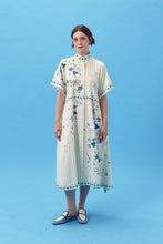 PURANA X AFGANIAL - MAXI SHIRT DRESS STRIPES BLUE