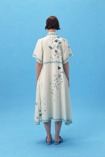 PURANA X AFGANIAL - MAXI SHIRT DRESS STRIPES BLUE