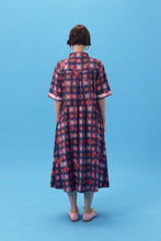 PURANA X AFGANIAL - MAXI SHIRT DRESS TARTAN AMBER