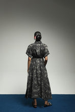 [Pre - Order] PURANA HIGH NECK DRESS FULL MOTIF TROPIPELAGO JUNGLE - BLACK