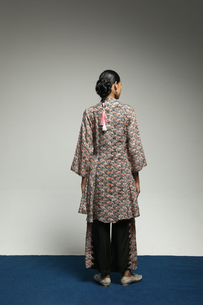 PURANA REGULAR PANTS TROPIPELAGO JAPAN WAVE BATIK - OLIVE