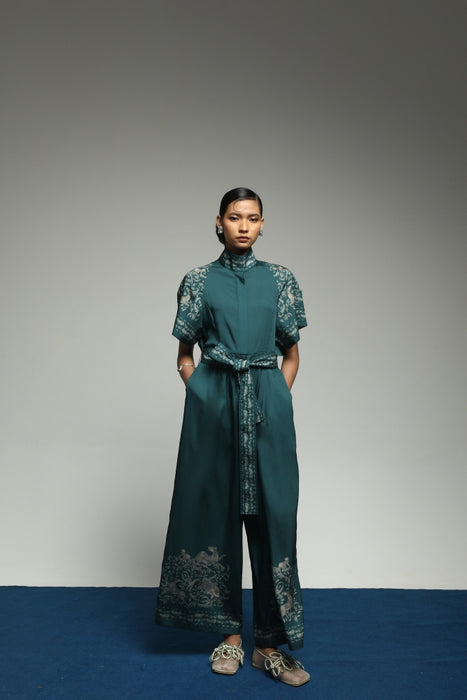 [Pre - Order] PURANA JUMPSUIT TROPIPELAGO JUNGLE - EMERALD