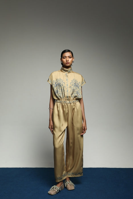 [Pre - Order] PURANA JUMPSUIT TROPIPELAGO JUNGLE - GOLD