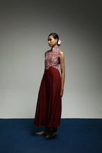 [Pre - Order] PURANA BACKLESS DRESS TROPIPELAGO JAPAN WAVE BATIK - MAROON