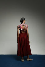 [Pre - Order] PURANA BACKLESS DRESS TROPIPELAGO JAPAN WAVE BATIK - MAROON
