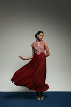 [Pre - Order] PURANA BACKLESS DRESS TROPIPELAGO JAPAN WAVE BATIK - MAROON