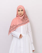 PURANA SCARF TROPIPELAGO BIRDS - CORAL