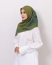 PURANA SCARF TROPIPELAGO BIRDS - OLIVE