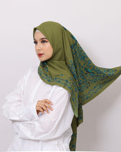 PURANA SCARF TROPIPELAGO BIRDS - OLIVE