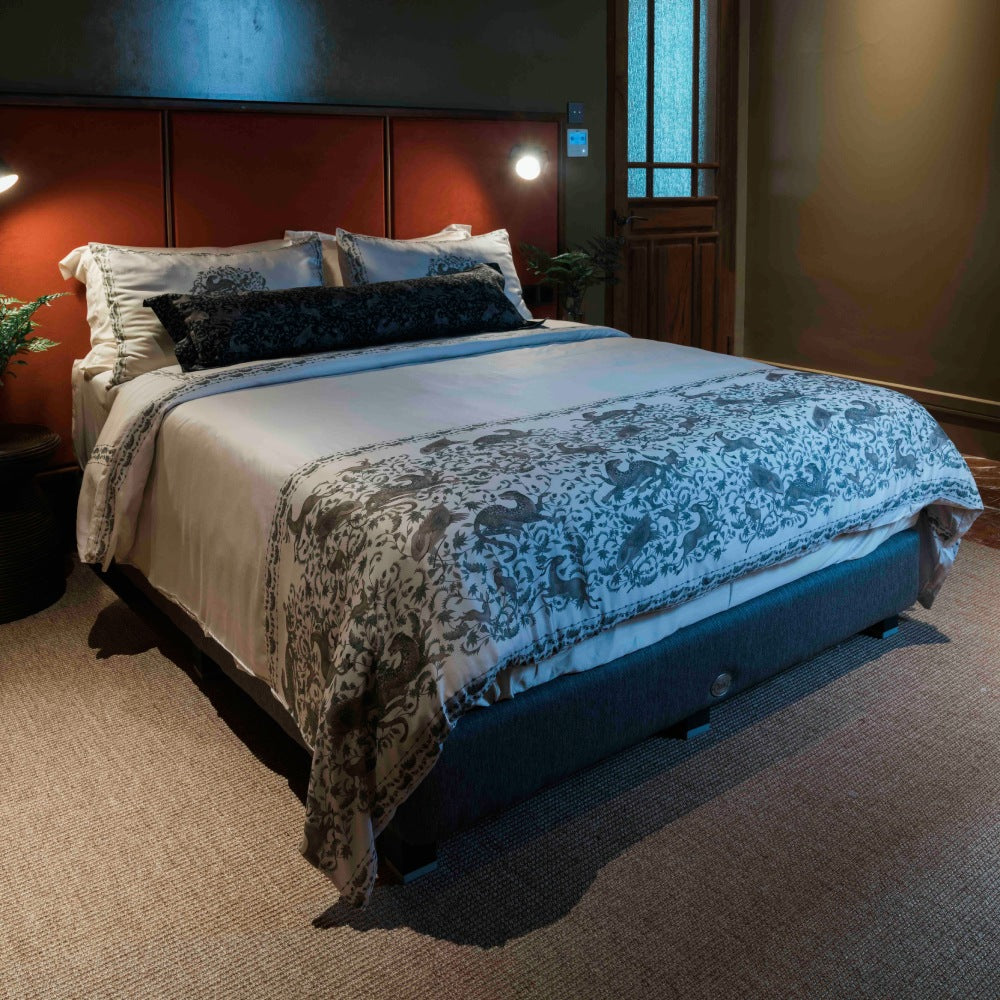 PURANA HOME  DUVET COVER SET 260x30 JUNGLE JEWEL - TOFU