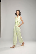 PURANA BASIC SLEEVELESS WRAP TOP - LIME