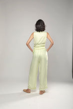 PURANA BASIC SLEEVELESS WRAP TOP - LIME