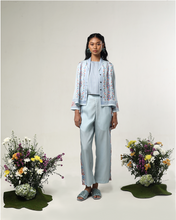 PURANA GARDENIA REGULAR PANTS - SKY BLUE