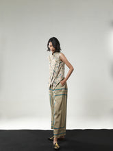 REGAL BLOOM LONG PANTS FRAMED MERPATI BEIGE
