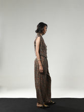 REGAL BLOOM LONG PANTS PUSPA JACQUARD BROWN