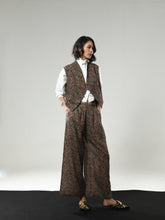 REGAL BLOOM LONG PANTS PUSPA JACQUARD BROWN