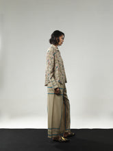 REGAL BLOOM LONGSLEEVE SHIRT MERPATI JACQUARD EFFECTS BEIGE