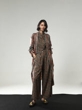REGAL BLOOM MAXI OUTERWEAR PARANG TARTAN BROWN