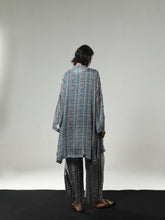 REGAL BLOOM SHEER OUTERWEAR PARANG TARTAN TEAL