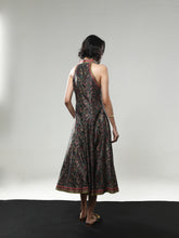 REGAL BLOOM SLEEVELESS DRESS PUSPA JACQUARD EMERALD