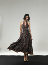 REGAL BLOOM SLEEVELESS DRESS PUSPA JACQUARD EMERALD