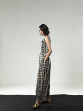 REGAL BLOOM VEST PARANG TARTAN-GOLD