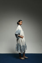 PURANA SUMMER MIDI DRESS TROPIPELAGO BIRDS - OFF WHITE