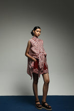 PURANA  HALTER TOP TROPIPELAGO JAPAN WAVE BATIK -  MAROON