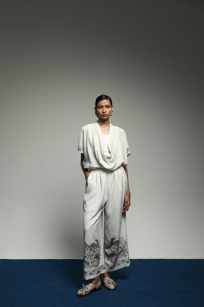 [Pre - Order] PURANA REGULAR PANTS TROPIPELAGO JUNGLE - OFF WHITE