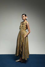 PURANA LONG DRESS TROPIPELAGO SEMPOA BATIK SAILOR DRESS - GOLD