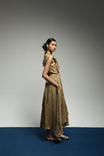 PURANA LONG DRESS TROPIPELAGO SEMPOA BATIK SAILOR DRESS - GOLD